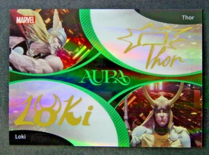 Arte de doble guión Marvel Thor & Loki verde automático/25 - 2025 KAKAWOW AURA - Imagen 1 de 2