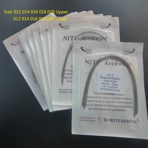 50 Paquetes de Arco Dental Alambre Redondo Ortodoncia Super Elástico Niti Forma Ovoide Diente - Imagen 1 de 7