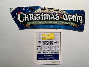 Monopoly  Christmas  CHRISTMAS PARADE CROSSING   Title Deed Card - Picture 1 of 3