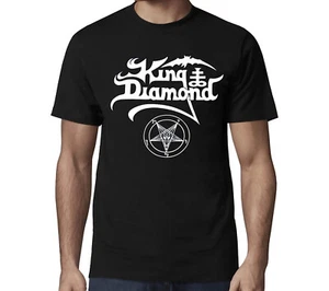 KING DIAMOND cd lgo WHITE PENTAGRAM LOGO Official SHIRT 2XL New mercyful fate - Picture 1 of 2