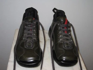 Vintage Dark Green Prada Vibram - Men's Shoe Size 6 1/2 Made in Italy - Pre-Own - Picture 1 of 20