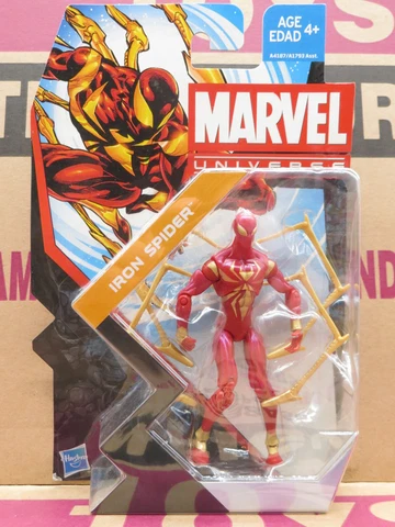 IRON SPIDER Marvel Universe 3.75 Inch Scale Action Figure NEW Cover