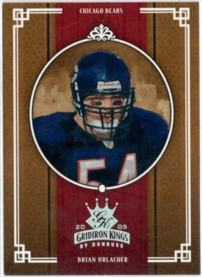 2005 Donruss Throwback Threads Gridiron Kings Silver Brian Urlacher #GK3 /250 - Image 1 of 2