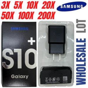 Wholesale Lot Adaptive Fast Wall Charger USB Type C Cable For Samsung Galaxy S10 - Picture 1 of 12