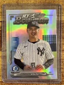 2024 Bowman Chrome #M1B-30 Anthony Volpe My 1st Bowman Refractor Yankees - Picture 1 of 2