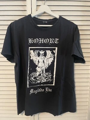 Camiseta rara Kohort Megiddo Eve L polaca Black Metal Act Of Hat3 Records War8 Foto 1 de 4