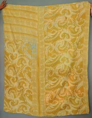 Eye catching Indian Vintage Traditional Kantha Quilts, Bohemian Bedding Blankets - Image 1 of 3