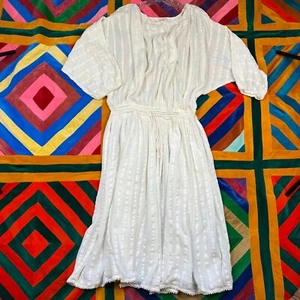 Vintage Gypsy by Pier 1 Gauze Boho Hippie Maxi Dress Floor Length OS Oversized - Picture 1 of 12