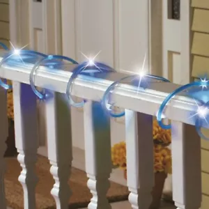 16 Ft. LED Solar Powered Christmas Blue Garden Rope Lights - Picture 1 of 2