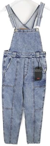 Levi's Premium Overall Women W26 Denim Gradated Pockets Zipper Blue - Picture 1 of 8
