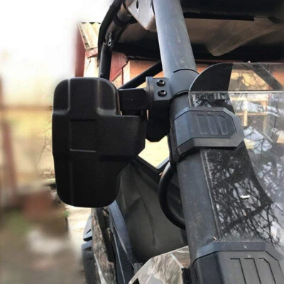 Juego de 2 espejos retrovisores laterales UTV ATV de 1,75" 2" barra antivuelco para Polaris RZR Foto 1 de 4