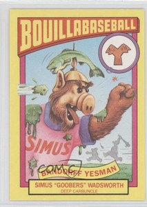 1987 O-Pee-Chee Alf Series 1 Bouillabaseball Simus Goobers Wadsworth #15B 3c7