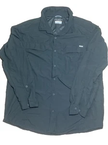 Columbia Omni Shade Long Sleeve Shirt Size 2XL Hiking Grey - Picture 1 of 8