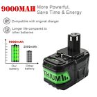 2X 9.0Ah Battery For Ryobi One Plus Lithium-Ion 18V P108 P106 P104 P107 Charger