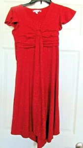 Speechless Red Shimmering/sparkly Short Sleeve Dress Girls Size 12 - Picture 1 of 9