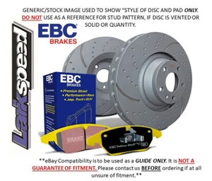 EBC Front Turbo Groove Disc & Yellowstuff Pad for Cadillac Escalade 6.2 2008>14 - Picture 1 of 4