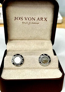Mother of Pearl Cufflinks | Father's Day Cufflinks | Gemstone Cufflinks - Picture 1 of 5