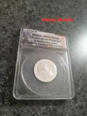 2012-S HAWAII VOLCANOES Silver Proof Quarter PF70 ANACS FIRST STRIKE LOW PRICE!! - Image 1 of 4