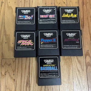 Lot 7 Colecovision Spiele Donkey Kong Mr Do Space Panic Pepper II Cosmic Ladybug - Bild 1 von 12