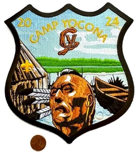 BOY SCOUT BSA OA OFI-TOBI 558 NATCHEZ TRACE CAMP YOCONA 2024 7” JACKET PATCH - Picture 1 of 2