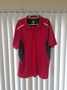 Herren 2XL PGA Tour Pro Series Pink Polo Golf Shirt Athletic Fit - Bild 1 von 4