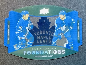 20-21 UPPER DECK CLEAR CUT FOUNDATIONS MAPLE LEAFS MARNER/NYLANDER #CCF-NM MINT - Picture 1 of 2