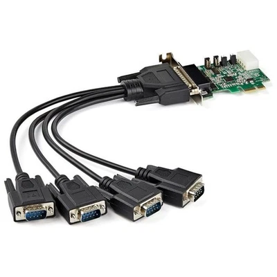 StarTech.com Scheda adattatore seriale PCI Express RS232 a 4 porte - Scheda cont - Immagine 1 di 3