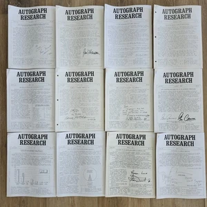 Boletín de investigación de autógrafos ejecución completa 84 números 1991 - 1997 ISBN 1069-6008 - Imagen 1 de 11