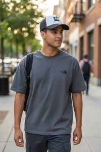 The North Face EMB Mudder Trucker Hat TNF Embroidered Mens One Size Snap NWT - Picture 1 of 5