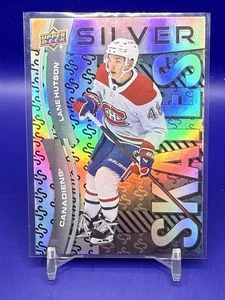 2024-25 UD Extended Silver Pattini SS-33 Lane Hutson - Montreal Canadiens - Foto 1 di 2