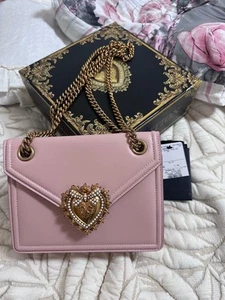 Bolso de Hombro Dolce & Gabbana Devotion Corazón Rosa De JAPÓN - Imagen 1 de 7
