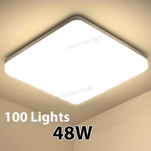 100x 48W LED Ceiling Down Light Ultra Thin Flush Mount Kitchen Home Fixture - Picture 1 of 12