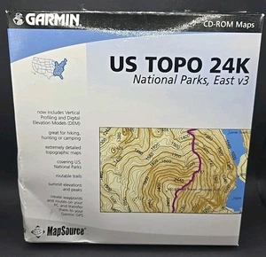 Garmin TOPO US 24K National Parks West v3 CD Topographical Mapsource - Picture 1 of 4