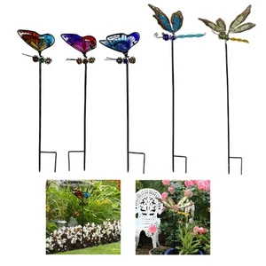 Schmetterlings Gartenstecker aus Metall, rustikale Gartendekorationen für - Picture 1 of 18
