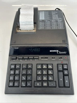 Monroe Classic Desk Business Calculator - Printer - Tested And Working - Image 1 of 4