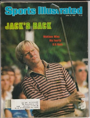 Sports Illustrated Jack Nicklaus June 23, 1980 Fourth US Open Win - Image 1 of 2