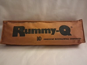 Toys  Games Vtg 1970s Rummy-Q Tile Game w/Zipper Cloth Travel Case  - Imagen 1 de 5