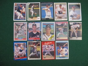 Tom Glavine 14 Card Lot  Rookies, UD, Topps, Fleer, Score, Donruss 1988-1993 - Picture 1 of 14