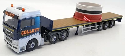 Corgi 1/50 Scale Model Truck CC15211 - MAN TGX Flatbed & Load R.Collett & Sons - Image 1 of 4