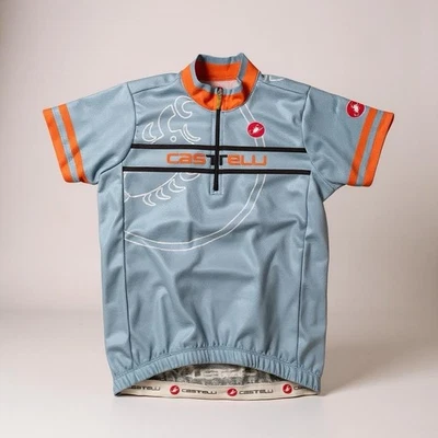 Jersey de ciclismo Castelli Segno grande para niños estampado 'Gulf Race' manga corta unisex Foto 1 de 4