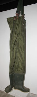 Vintage Orvis Chest Waders Full Felt-Bottom Rubber Boot Size Mens 10 (42" chest) - Image 1 of 4