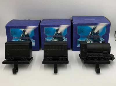 Juego de 3 piezas Pottery Barn Polar Express soporte de medias tren motor y carro #8985 Foto 1 de 4