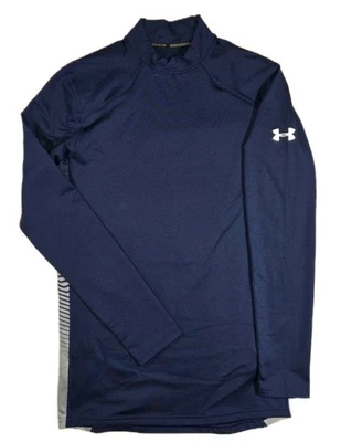 Camisa Under Armour Coldgear Reactor Manga Larga Para Hombre Ajustada Pequeña Azul  Foto 1 de 4