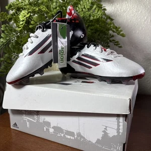 Botines de fútbol Adidas Junior Messi 10.1 FG JR blancos negros escarlata talla EE. UU. 2.5 Y - Imagen 1 de 12