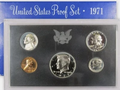 1971-S | US Mint Proof Set | 5 Coins | Original Packaging OGP | Free US Shipping - Image 1 of 3