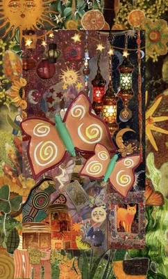 Bandeja Baratija Mariposa Vintage RARA Whimsygoth Cottagecore Ecléctica Boho Años 90 Foto 1 de 4