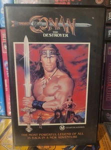 Conan the Destroyer VHS Heroic Fantasy Big Box Ex-Rental Sword & Sorcery - Picture 1 of 4