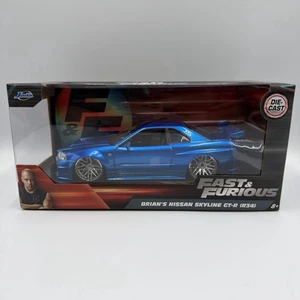 Jada Toys Fast & Furious Brian's Nissan Skyline GT-R R34 DieCast Auto 1:24 - Bild 1 von 6