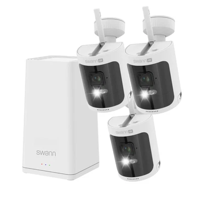 Swann AllSecure650 4K 3-Camera NVR Wireless Security Kit SWNVK-AS4K650SD3-BB - Image 1 of 4
