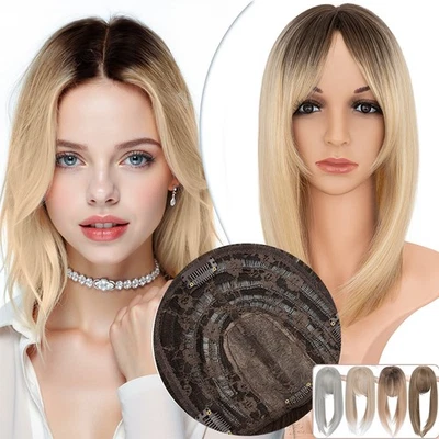 Hair Topper 14-18in Hair Toppers for Women with Thinning Hair Layered Dark Roots - Image 1 of 4